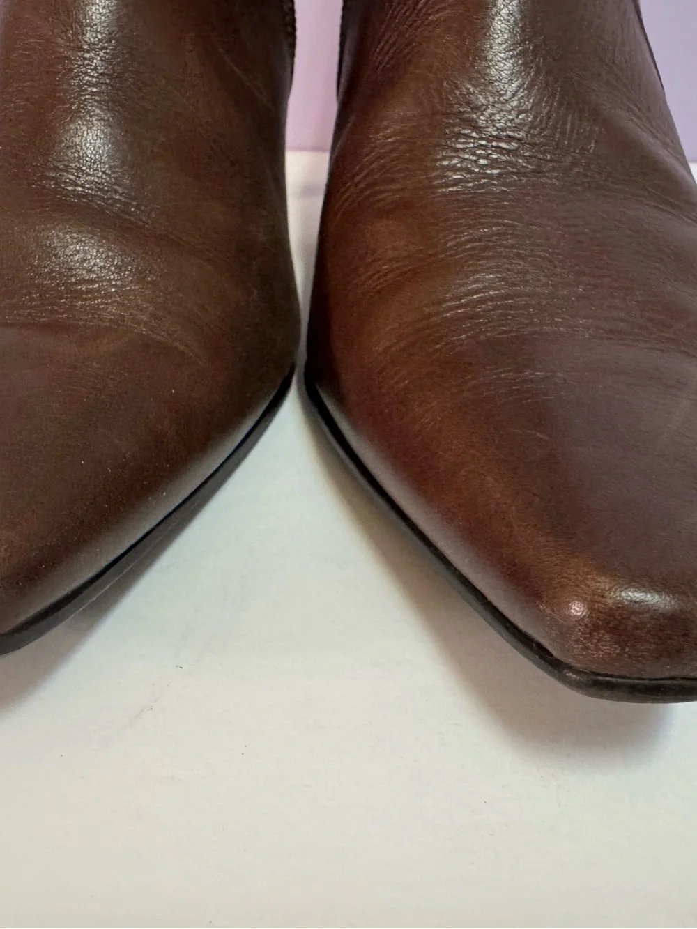 Sophia Collection Brown Leather Heeled Boots 7